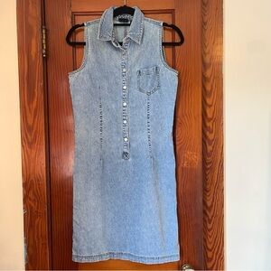 Y2K NY Jeans New York & Company Light Blue Denim Dress